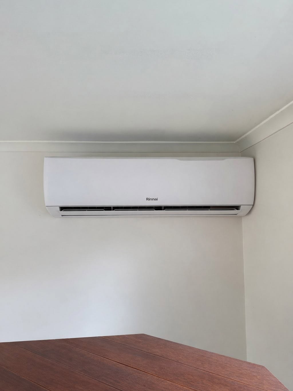 Rinnai split system indoor unit on wall